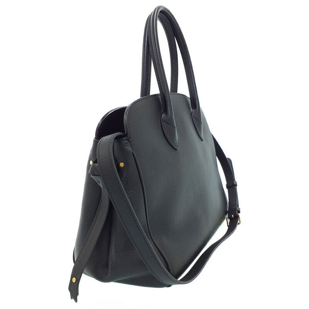 Louis Vuitton Milla pebbled Veau black bag Nuage leather